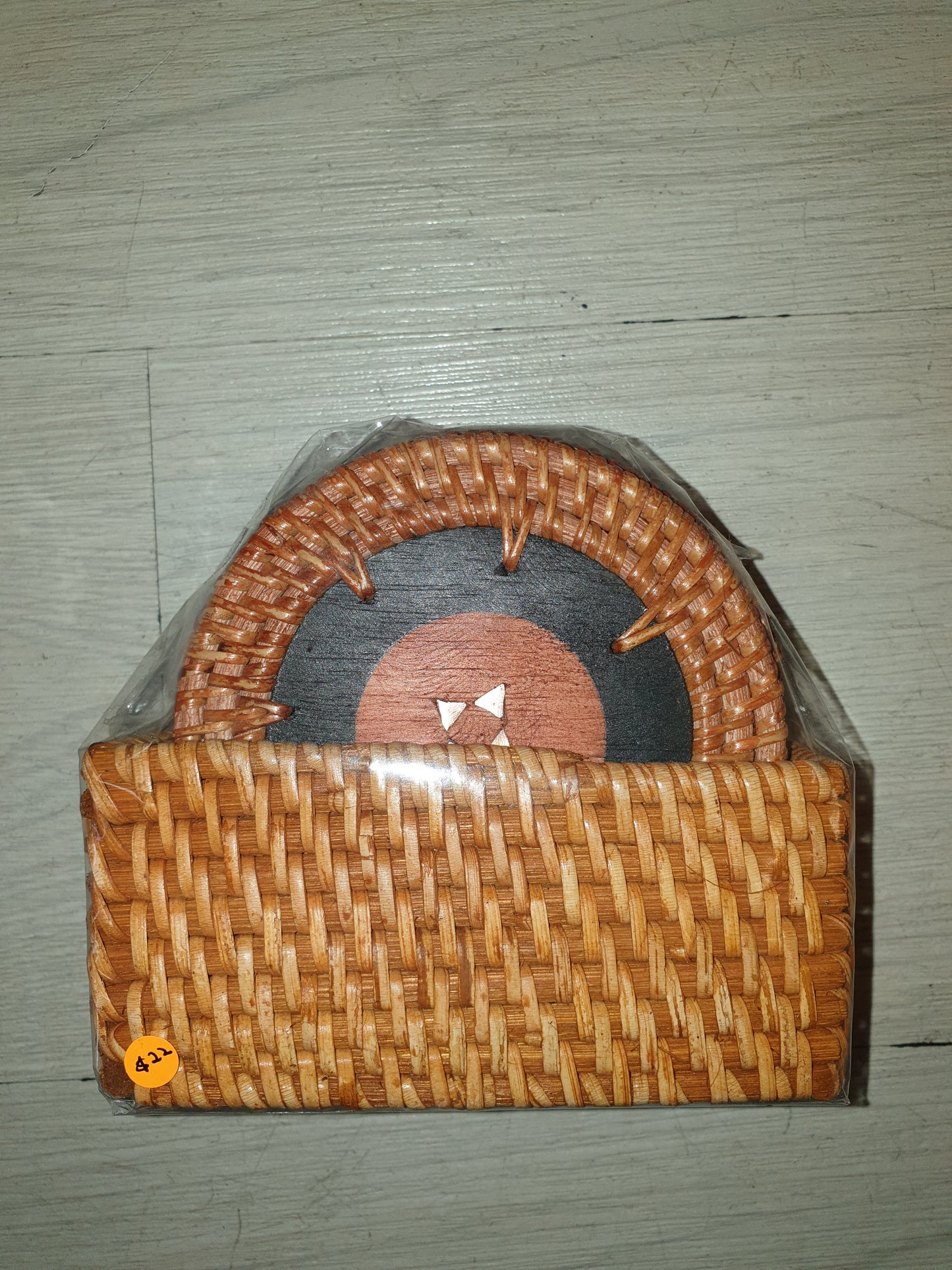 Rattan coaster set