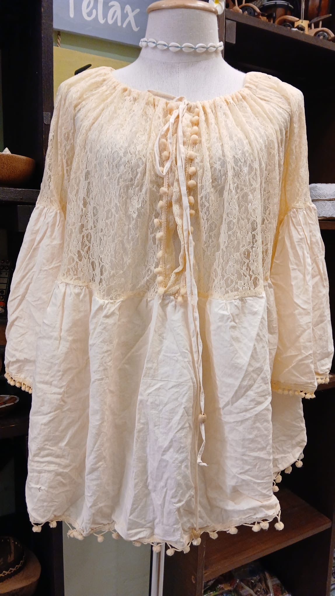 Cotton Blouse Lace