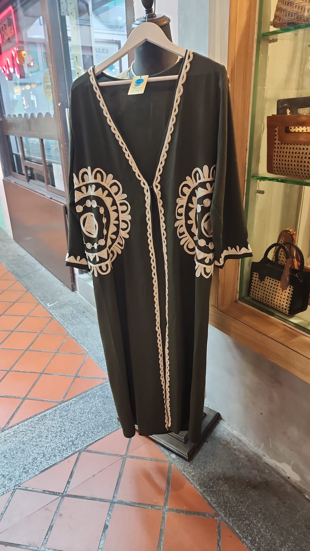 Embroidered Ls cardigan