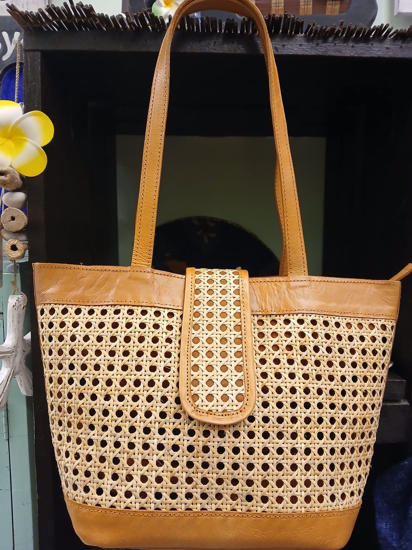 Rattan Shoulder Bag