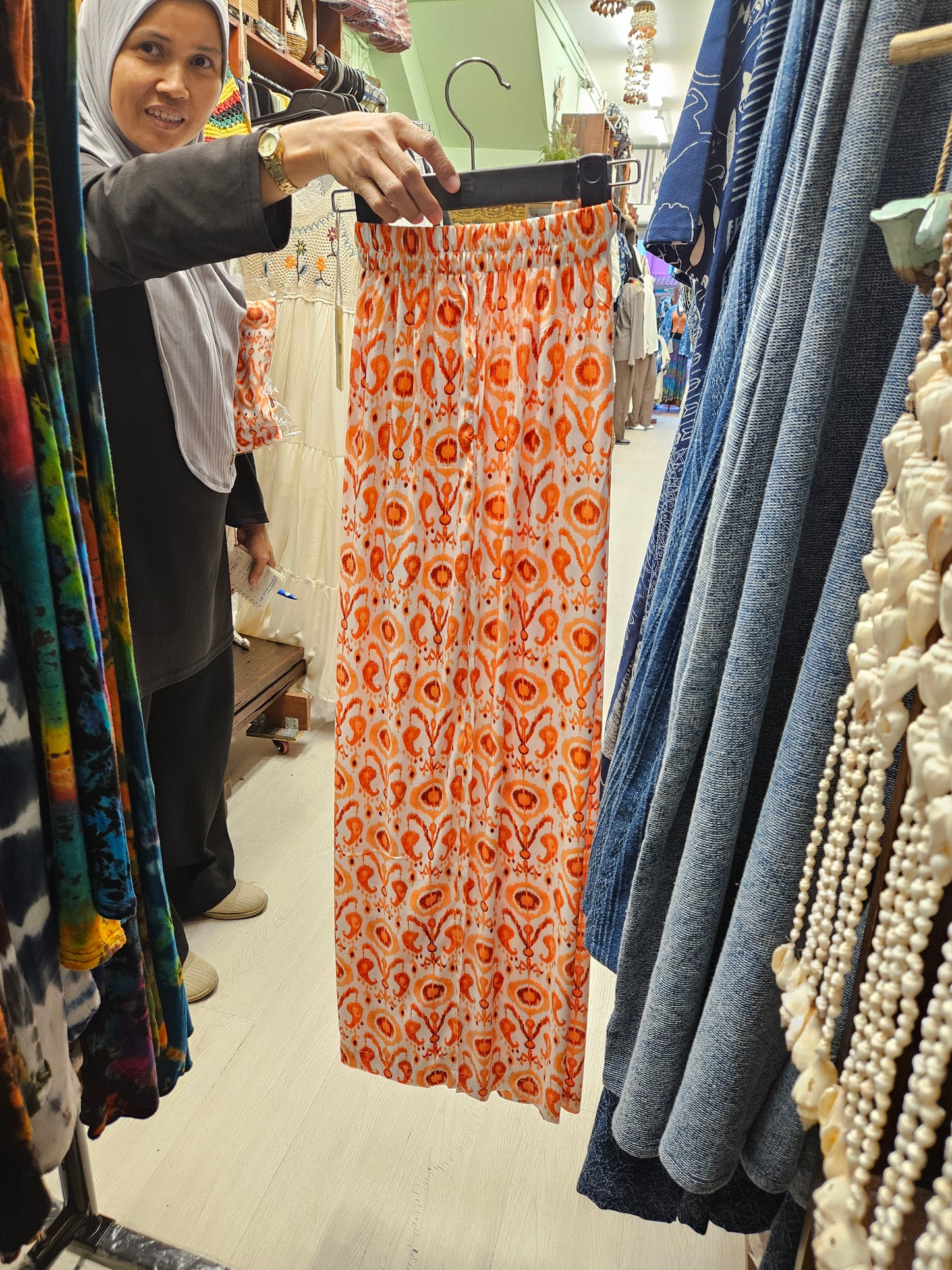 Printed Rayon Pants