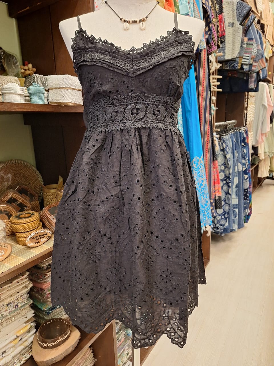 Spag Eyelet Dress
