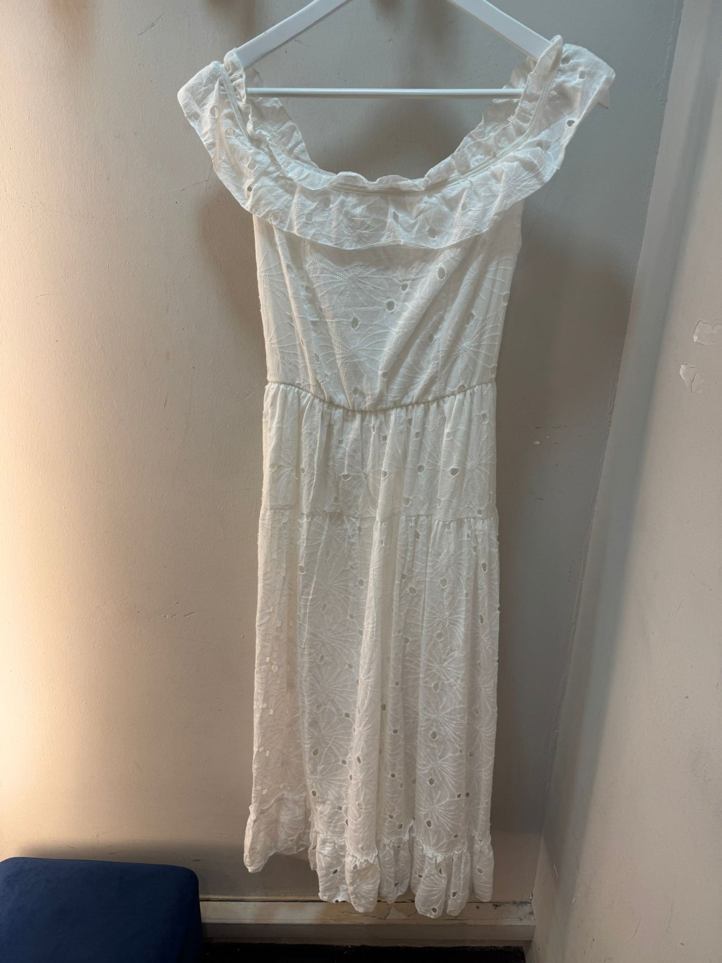 Sleeveless Eyelet Dress
