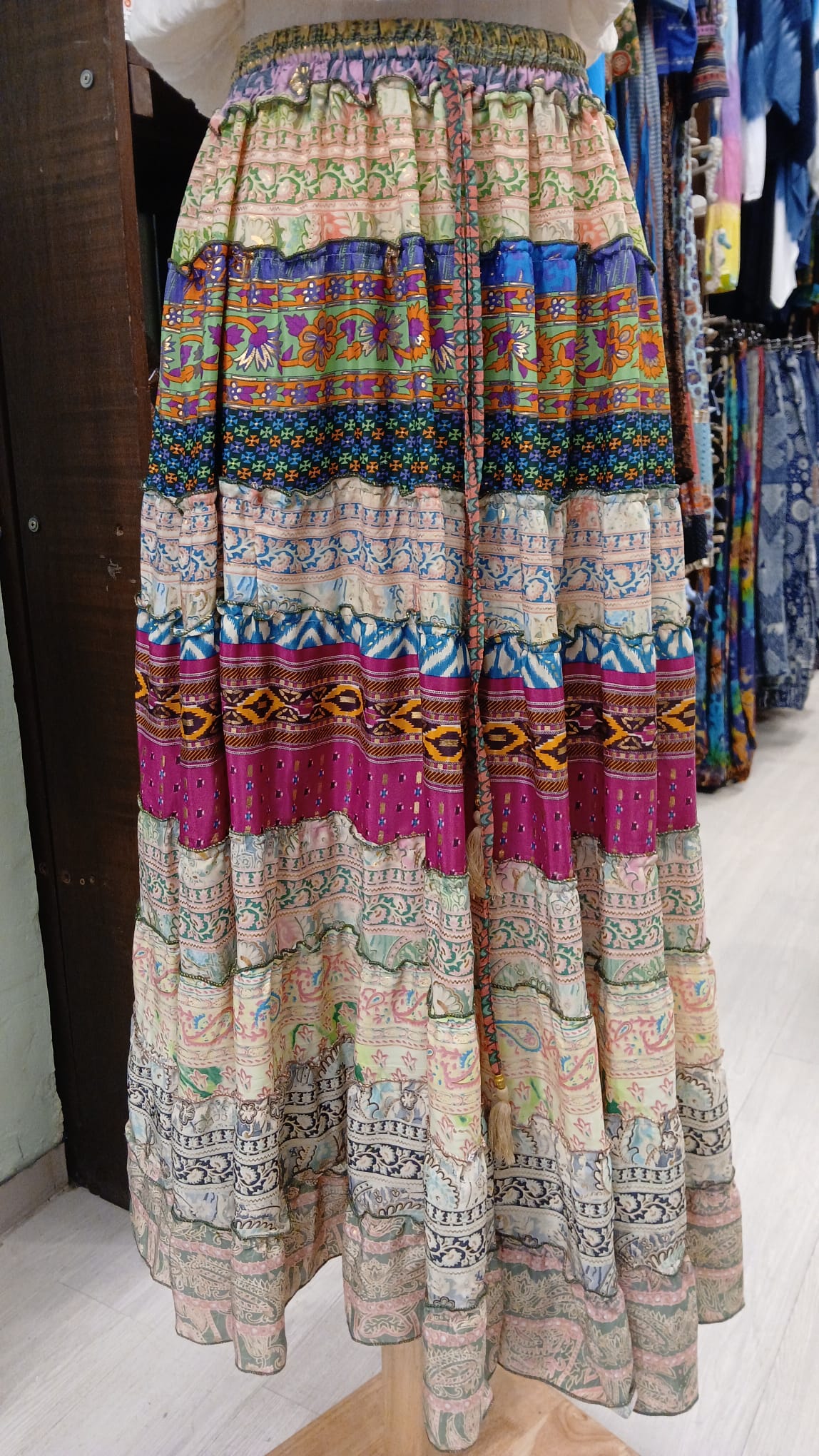 Silk Tier Skirt