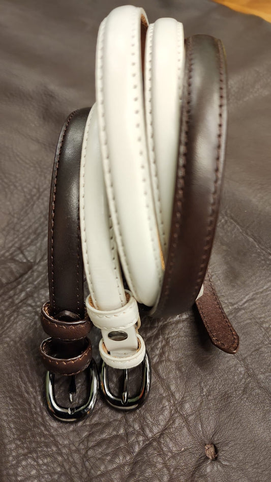 Ladies leather belt