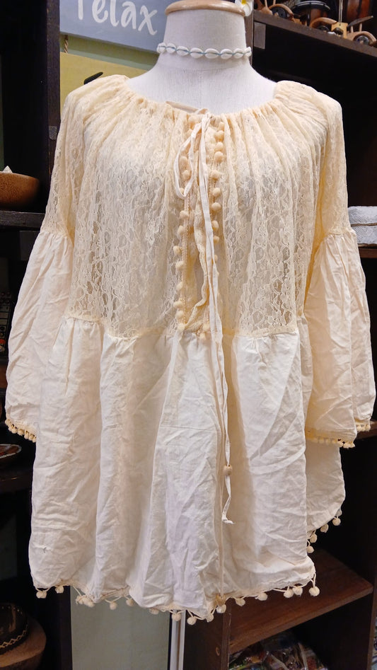 Cotton Blouse Lace