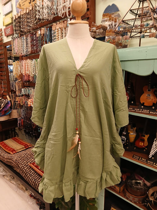 Kaftan mini dress