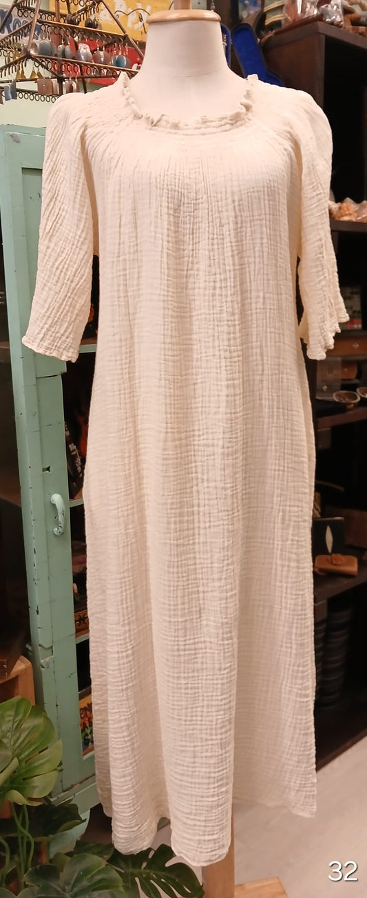 Offshoulder midi