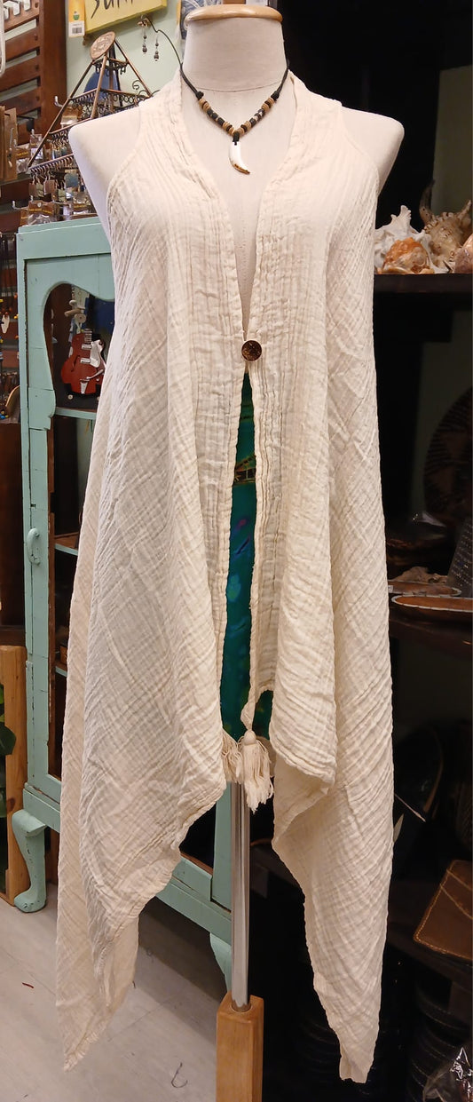 Sleeveless cardigan