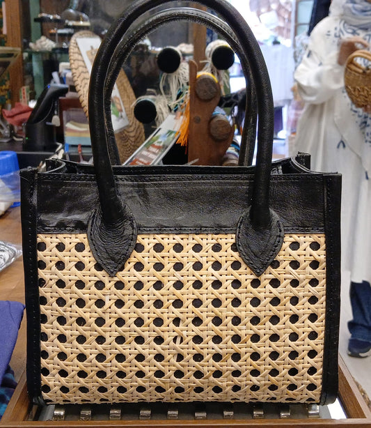 Rattan w leather