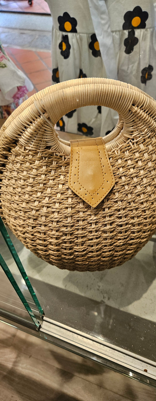 Rope rattan bag