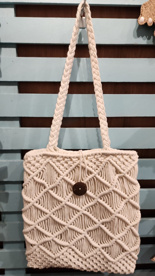 Macrame rope bag