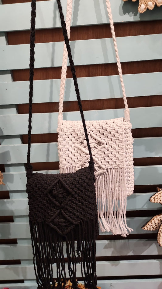Macrami sling bag